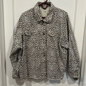 Leopard Print Button-up Shirt